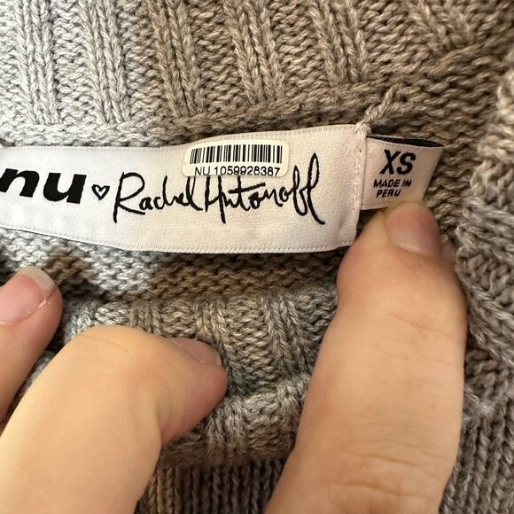 Rachel Antonoff Greyhound Dog Sweater Grey Alpaca Blend XS $348 Stan EUC - Picture 4 of 7